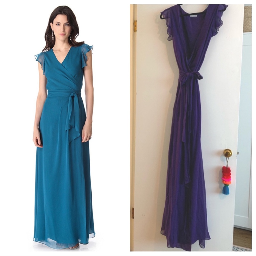 JOANNA AUGUST AMANDA REVERSIBLE DRESS IN GRAPE M